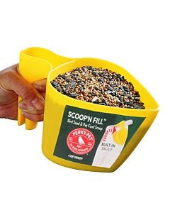 Perky-Pet® Scoop N' Fill Bird Seed Scoop with seed
