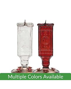 Perky-Pet&reg; Square Antique Glass Bottle Hummingbird Feeder