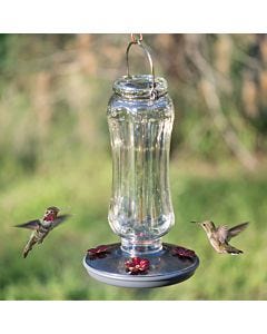 Perky-Pet® Starglow Vintage Glass Hummingbird Feeder, lifestyle