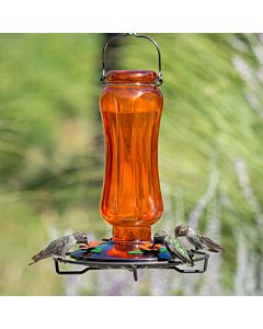 Perky-Pet® Carnival  Vintage Glass Oriole Feeder, Lifestyle 2