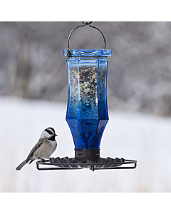 Perky-Pet® Sapphire Starburst Vintage Glass Bird Feeder, Lifestyle 1