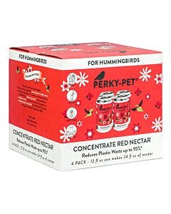 Perky-Pet® Red Hummingbird Nectar Concentrate - 12 oz, Box Of 4