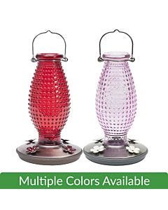 Perky-Pet&reg; Hobnail Vintage Glass Hummingbird Feeder