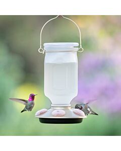 Perky-Pet® Sun-Kissed Top-Fill Glass Hummingbird Feeder, Lifestyle
