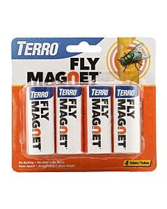 TERRO® Fly Magnet® Sticky Fly Paper Trap - 4 pack
