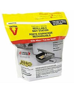  Victor® Fast-Kill® Brand Refillable Mouse Bait Station - 16 baits