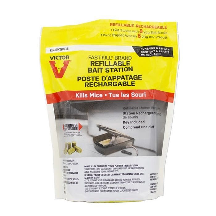 Victor® Fast-Kill® Brand Refillable Mouse Bait Stations