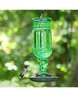 Perky-Pet® Green Antique Glass Bottle Hummingbird Feeder - 24 oz, LIfestyle