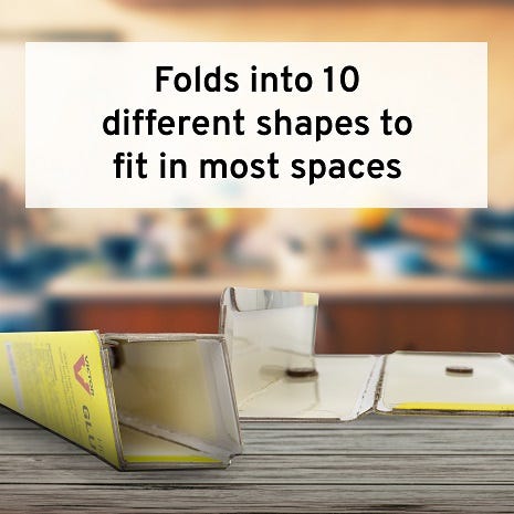 Foldable Design Fits Almost Anywhere!