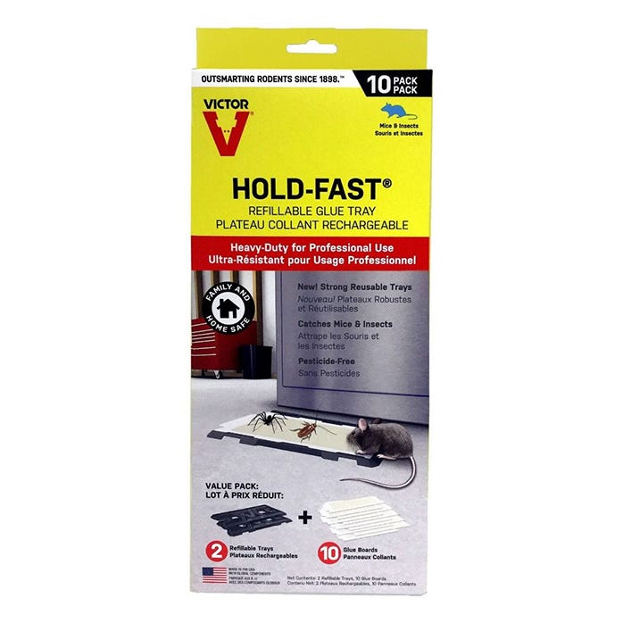 Hold-Fast Refillable Mouse Trap