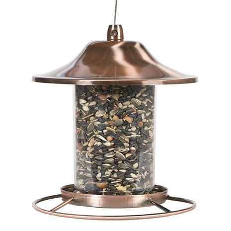 Perky-Pet Copper Finish Panorama Bird Feeder